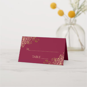 Elegante Bourgogne Maroon & Gouden bruiloft Write-