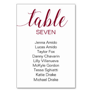 Elegante Bourgogne & Zwart Trouwstoel Grafiek Kaart