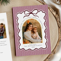 Elegante Bourgondië Coquette Foto Gouden Kerstmis
