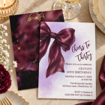Elegante Bourgondiër Coquette Strik Verjaardagsfee