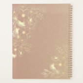 Elegante Bourgondische Bruiloft Planner (Achterkant)