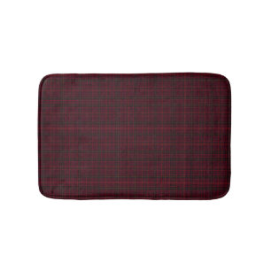 Elegante Bourgondische Tartan Badmat