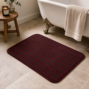 Elegante Bourgondische Tartan Badmat