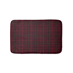 Elegante Bourgondische Tartan Badmat