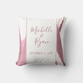 Elegante Bourgondische Tulp Bloemen Bruiloft Keeps Kussen (Voorkant)