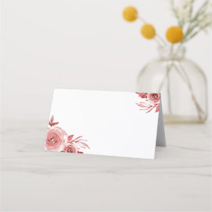 Elegante Bourgondische Waterverf Rozen Bruiloft