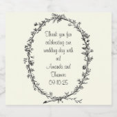 Élégante bouteille de vin Étiquettes (Étiquettes simples)