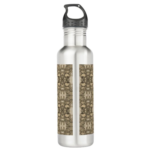 Elégante bouteille d'eau décorative or moderne (Dos)