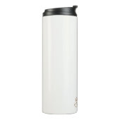 Elégante bouteille d'eau Pearls blanc (Tourné sur la gauche)