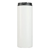 Elégante bouteille d'eau Pearls blanc (Dos)