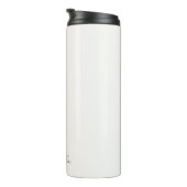 Elégante bouteille d'eau Pearls blanc (Tourné sur la droite)
