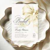 Elégante Bow Bridal Showeuse Invitation