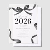 Elegante Bow Graduation Party Vellum Uitnodigingen (Offset)