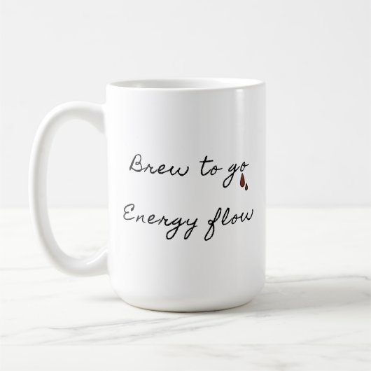 Élégante Brasserie Pour Aller Flux D'Énergie Mug C (Gauche)