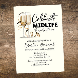 Elegante bril voor midlife viering 50e verjaardag kaart
