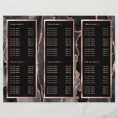 Élégante Brochure d'agate d'or Rose noir (Dos)