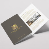 Élégante Brochure de Design d'intérieur de clé gre