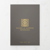 Élégante Brochure de Design d'intérieur de clé gre (Page de couverture)