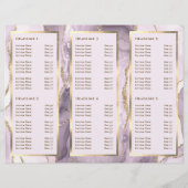 Élégante Brochure Dusty Lilac et Or Agate (Dos)