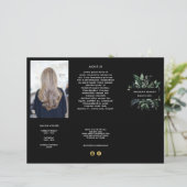 Élégante Brochure Tri-fold Business Foliage Forêt (Debout devant)