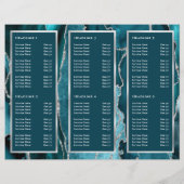 Élégante Brochure Turquoise d'Agate Argent (Dos)