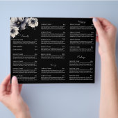 Elegante brochure voor zwart-wit spa-menu diensten (Hand)