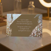 Elégante brosse holographique Carte de nom personn