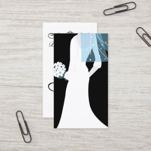 elegante bruid businesscard visitekaartje