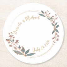 Elegante bruid en bruidegom bruiloft bar Onderzett