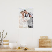 Elegante bruid en bruidegom foto mini-kalender poster (Keuken)