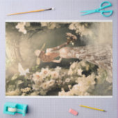 Elegante bruid Terug Facing Floral Archway Portret Tissuepapier (Craft)