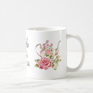 Elegante Bruid Wordt Theepartij Bruidsfeest Design Koffiemok