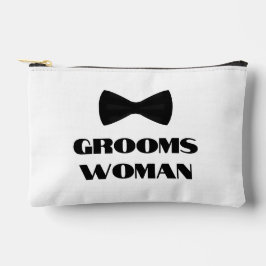 Elegante bruidegom zwart stropdas bruiloft etui