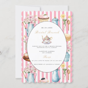 Elegante bruids brunch bruids douche uitnodiging