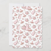 Elegante bruids brunch bruids douche uitnodiging (Achterkant)