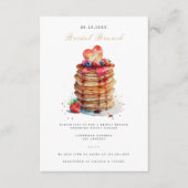 Elegante bruids brunch bruids douche uitnodiging informatiekaartje (Voorkant)