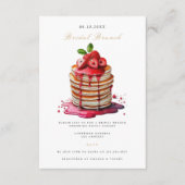 Elegante bruids brunch bruids douche uitnodiging informatiekaartje (Voorkant)