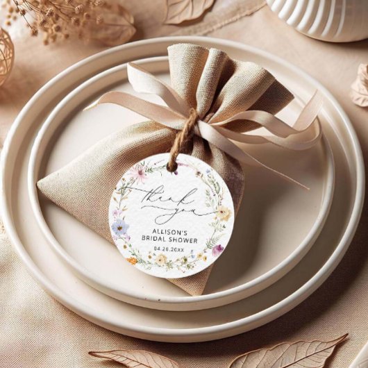 Elegante Bruidsboeket Bruiloft Dank Je Bedankjes Labels