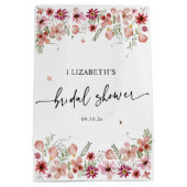 Elegante Bruidsboeket Bruiloft Medium Cadeauzakje (Achterkant)