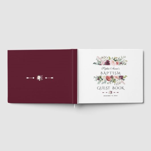 Elegante bruidsboeket met bruine, ivoorkleurige b gastenboek (Volledig)