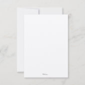 Elegante bruidsdouche uitnodiging Flat Kaart (Achterkant)