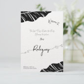 Elegante bruidsdouche uitnodiging Flat Kaart (Staand voorkant)