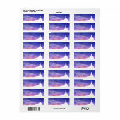 Elegante bruidsfeest waterverf paarse sticker (Full Sheet)