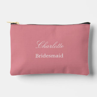 Elegante bruidsmeisje Blush Roze Accessoire Pouch Etui