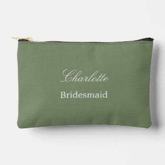 Elegante bruidsmeisje Sage Groene Accessoire Pouch Etui
