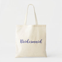 Elegante bruidsmeisjestas met schuine schriftlette