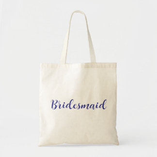 Elegante bruidsmeisjestas met schuine schriftlette tote bag