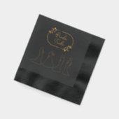 Elegante Bruidsstam Folie Servetten (Links)