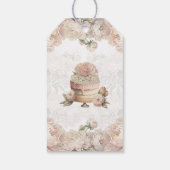 Elegante Bruidsthee Party Cadeaulabel (Achterkant)