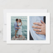 Elegante bruiloft Crest w / Rozen | Monogram Save The Date (Achterkant)